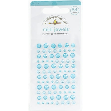 UPC: 0842715067202 | Doodlebug Adhesive Mini Jewels-Swimming Pool