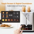thumbnail image 3 of Trisiko Touch Screen Electric Toaster 2 Slice, St, 3 of 9
