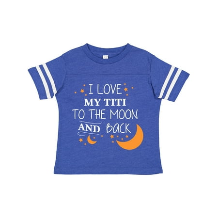 

Inktastic I Love My Titi to the Moon and Back Gift Toddler Boy or Toddler Girl T-Shirt