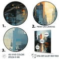 thumbnail image 3 of Designart "Modern City Skyline IV" Sky Floater Framed Wall Decor, 3 of 5