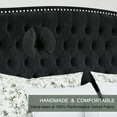 thumbnail image 4 of VanAcc Queen Platform Bed Frame with Wingback Headboard, Black, 4 of 9
