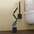 thumbnail image 5 of Black Silicone Toilet Brush with Long Handle Flexible Cleaner MINI Bathroom Brush Quick Drying Holder Bathroom Accessories, 5 of 8