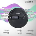 thumbnail image 5 of Coby Portable CD Player with Skip Protection- Lightweight and Shockproof Music Disc Player with FM Radio and Pro-Quality Earbuds | Perfect for Home Car and Travel,Black, 5 of 7