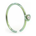 thumbnail image 2 of Bendable Nose Hoop rings with Heart Design and Cubic Zirconia Stone 20G, 2 of 12