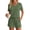 Army Green, variant on Lounge Sets for Women Summer 2 Piece Outfits V Neck Shirts and Shorts Sets Casual Matching Sets