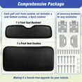 thumbnail image 5 of golytefs Replacement Cushion Golf Cart Front Cushion Set for Ezgo Medalist Txt (Black), 5 of 9