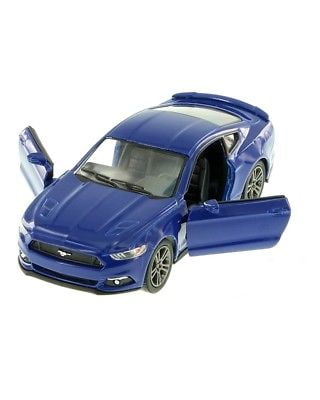 5' Kinsmart 2015 Ford Mustang GT Diecast Model Toy Car 1:38 Blue