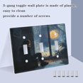 thumbnail image 6 of WOBOGO Lonely Back 2-hole Switch Plates PC Flame Retardant Plastic Material Glossy Finish Smooth Touch 4.56x4.48x0.27in, 6 of 8