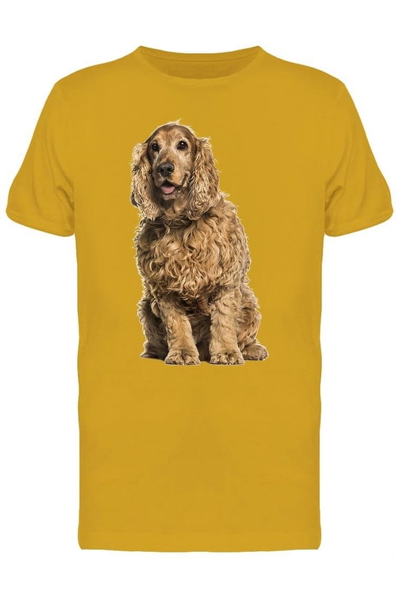 Fluffy Cocker T-Shirt Men -Image by Shutterstock, Male 3X-Large