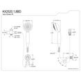 thumbnail image 2 of Kingston Brass KX2528BD Shower Scape Multi-Function Hand Shower Kit, Brushed Nickel, 2 of 5