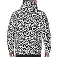 thumbnail image 5 of Hoodies for Men - cool black grey Leopard print Long Sleeve Comfrt Men'S Fashion Hoodies & Sweatshirts, Sweatshirts for Men Hoodies Pullover Clothing Clothes with Pouch, 5 of 7