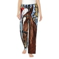 thumbnail image 2 of Lsque Christmas Horse Print Women's Pajama Pants, Lounge Pant - Comfortable Home Wear,Elastic Waistband, Stylish Design-Large, 2 of 9
