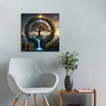 thumbnail image 3 of Magical Tree of Life Canvas Print - Abstract Painting Wall Art - Decorative Art Classic Contemporary Style - Kitchen, Bathroom, Living Room, Bedroom Decoration - Painted Art on Canvas Framed, 3 of 5