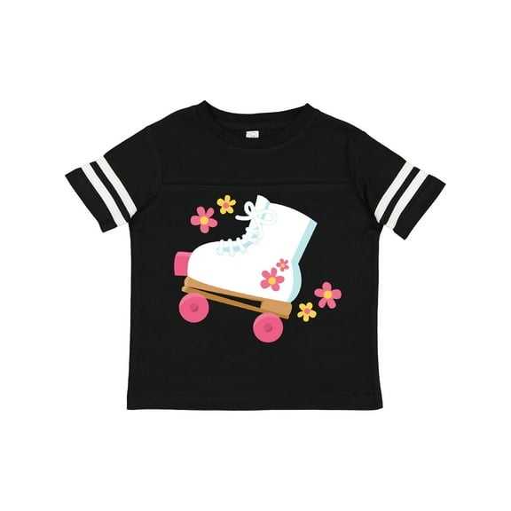 Inktastic Roller Skate Flowers Girls Toddler T-Shirt