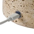 thumbnail image 6 of Better Homes & Gardens Rechargeable 14-Inch Stone Gourd Table Lamp with Fabric Dome Shade, 6 of 9