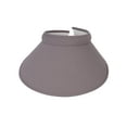 thumbnail image 2 of Top Headwear Women's Wide Brim Visor - Sports 5 Inch Wide Clip On Cap, Grey, 2 of 4