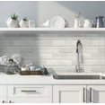 thumbnail image 2 of 40 pack White 3 in. x 6 in. Beveled Polished Marble Subway Wall and Floor Tile (5 sq. ft./Case), 2 of 2
