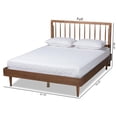 thumbnail image 4 of Baxton Studio Sora Ash Walnut Finished Wood King Size Platform Bed, 4 of 10