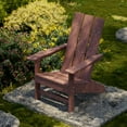 thumbnail image 3 of Wildridge Freedom Modern Adirondack Chair, Cherrywood - Outdoor Weather Resistant Poly Furniture for Patio, Porch, Deck, Pool, Garden, Backyard, 3 of 4