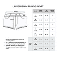 thumbnail image 6 of Real Essentials 3 Pack: Women's Denim Cutoff Casual Khaki 3.5" Inseam Shorts - Drawstring (Available in Plus Size), 6 of 6