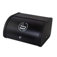 thumbnail image 3 of Abbracc Metal Bread Box Bin kitchen Storage Containers with Roll Lid Kitchenware Storage Black, 3 of 9