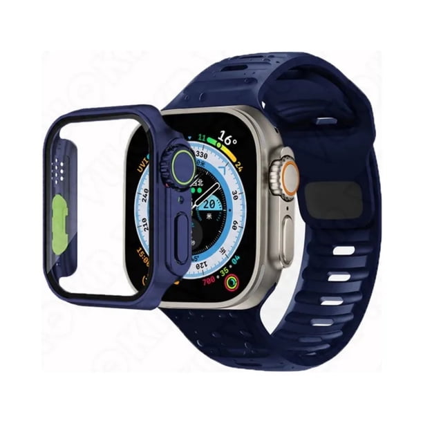 Correa Sport + Case Apariencia Ultra, compatible con Apple Watch, 40/41/44/45mm
