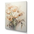 thumbnail image 2 of Designart "Beige Tulip Orchestral Display II" Tulips Canvas Art Print, 2 of 7