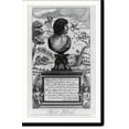 thumbnail image 2 of Historic Framed Print, [Robert Herrick, 1591-1674, bust on pedestal, with Latin inscription], 17-7/8" x 21-7/8", 2 of 9