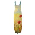 thumbnail image 5 of Robes Femmes Summer Conception Robe Décontractée Graduel Sans Manches Cou Suspendu V-Cou Robe Longue Robe Romper sur Clearance, 5 of 5