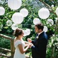 thumbnail image 1 of Paquete de 5 luces decorativas blancas Paper Lanterns TopAAA de 12 pulgadas, 1 of 7