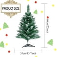 thumbnail image 2 of 2FT Artificial Christmas Tree Tabletop Christmas Tree with Plastic Stand Mini Xmas Pine Tree for Party Supplies Indoor Outdoor Holiday Home Decoration (Green), 2 of 14