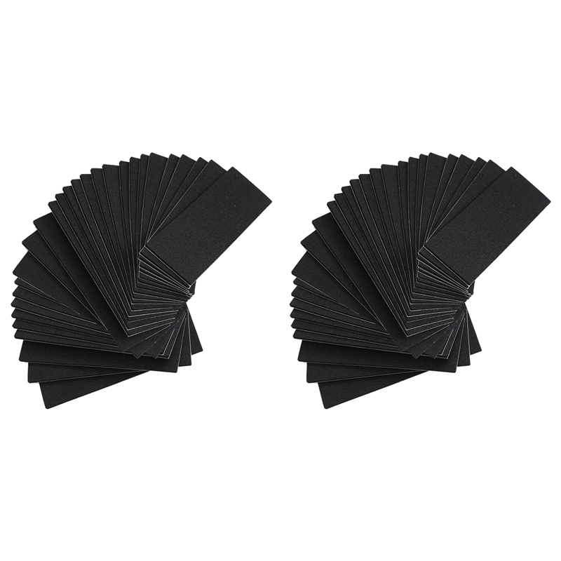 48 Pieces Fingerboard Foam Grip Tape Adhesive Foam Tape Black Non Foam Grip Tape for Mini