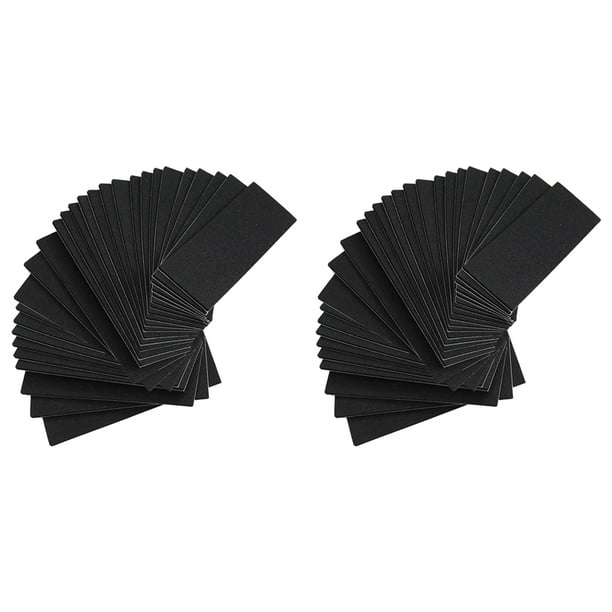 48 Pieces Fingerboard Foam Grip Tape Adhesive Foam Tape Black Non Foam