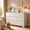 White-6 Drawers, variant on 47" Large Dresser for Bedroom, 7-Drawer Dresser with Metal Handles - Solid Wood Storage Chest for Bedroom & Living Room - White