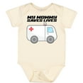thumbnail image 3 of Inktastic My Mommy Saves Lives Ambulance Boys or Girls Baby Bodysuit, 3 of 5