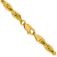 thumbnail image 3 of 14K Solid Yellow Gold 4.25mm Rope Chain Twisted Link Necklace, 3 of 5