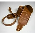 thumbnail image 2 of Franklin 3" Jackson Hole Distressed Leather Guitar Strap, Cognac, 2 of 3