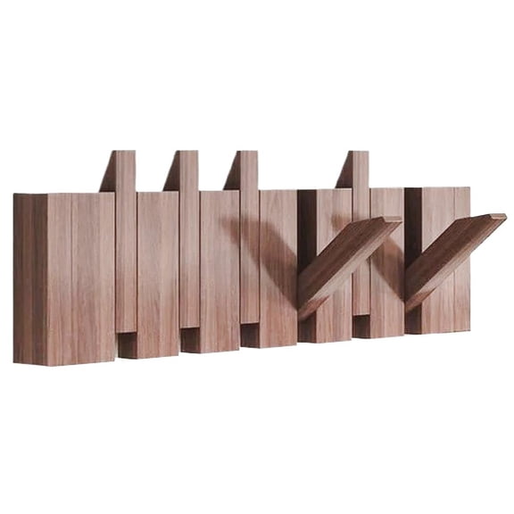 Piano Coat Rack, Flip Down Wall Hook Rack for Hanging Coats Hats Keys Bags,Wooden Wall Mounted Racks Hanger,Coat Hooks Piano Key Hangers for Entryway