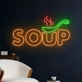 thumbnail image 2 of Handmadetneonsign Soup Neon Sign, Soup Led Sign, Soup Neon Light, Food Shop Led Light,Kitchen Diner, 2 of 5