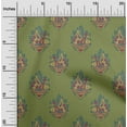 thumbnail image 1 of oneOone Cotton Poplin Fabric Leaves|Floral & Paisley Block Decor Fabric Printed BTY 42 Inch Wide, 1 of 4
