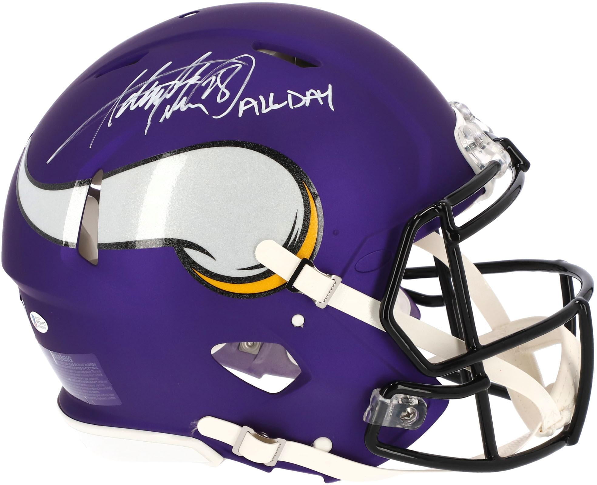 Justin Jefferson Signed Vikings Full-Size Authentic On-Field SpeedFlex  Helmet Inscribed Skol Vikings (Beckett COA)