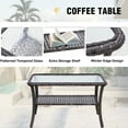 thumbnail image 5 of EAGLE PEAK 4-Piece Outdoor Furniture Set, All-Weather Patio Conversation Set w/ Dining Chairs & Coffee Table, 5 of 9