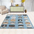 thumbnail image 2 of Yayeee Area Rugs for Living Room 6.7'x4.8' Non Slip Washable Bedroom Floor Carpet, Vibrant Cute Cat, 2 of 5