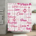 thumbnail image 7 of Shower Curtain, Breast Cancer Pink Ribbons Washable Shower Curtain for Bathroom, Waterproof Bathroom Shower Curtain Set with Hooks Long Shower Curtain 72x72in Home Decor, 7 of 7