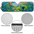 thumbnail image 6 of Uorisanigo Windshield Sun Shade for Rubicon Sahara TJ JK JKU 2 & 4 Door,Green Hat Gold Coin Front Window Sun Visor Cover for UV Rays & Heat Protection,Windshield Sunshade, 6 of 7