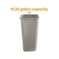 thumbnail image 2 of Staples COASTWIDE Soft Molded Wastebasket 10.25 Gallons Beige 20"H x 15 1/2"W x 11"D CW56434, 2 of 4