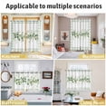 thumbnail image 5 of Eucalyptus Leaves Kitchen Curtains Window Panels, Sage Green Plaid Watercolor Insulated Window Treatment Curtain, Grommet Curtains for Bedroom/Living Room/Bathroom, 2 Piece 27.5"Wx39"L, 5 of 8