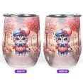 thumbnail image 2 of Happy Valentine’s Day Adorable Scottish Fold Kitten Holding Heart Balloon 12oz Stainless Steel Wine Tumbler Insulated Cup with Lid Cat Lover Kitten Owner Gifts - 00030, 2 of 5