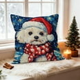thumbnail image 2 of Christmas Pillow Cover 18x18in – Holiday Linen Cushion Cover for Sofa, Bed, or Chair, Washable Polyester Christmas Home Decoration, 2 of 5