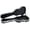 Black, variant on Crossrock ABS Molded Ukulele Hard Case-Baritone Uke Case